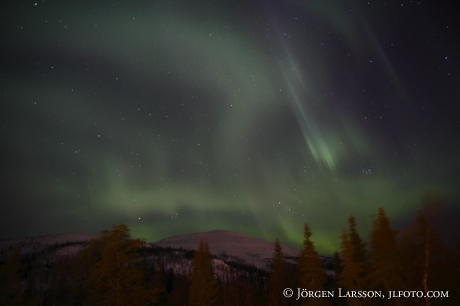 Norrsken Aurora Borealis Dundret Gällivare Lappland