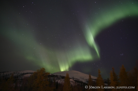 Norrsken Aurora Borealis Dundret Gällivare Lappland