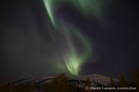 Norrsken Aurora Borealis Dundret Gällivare Lappland