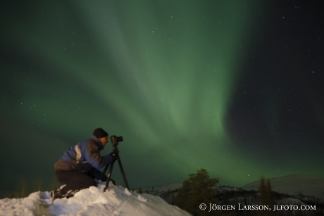 Norrsken Aurora Borealis Gällivare Lappland