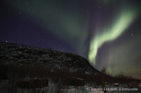 Norrsken Aurora Borealis Nikkaluokta Lappland