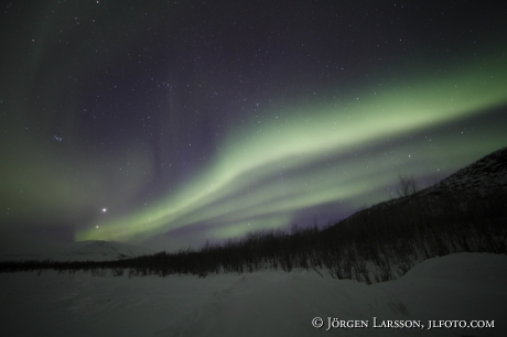 Norrsken Aurora Borealis Nikkalokta Lappland