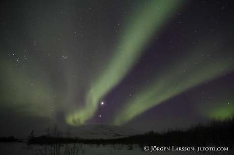 Norrsken Aurora Borealis Nikkaluokta Lappland