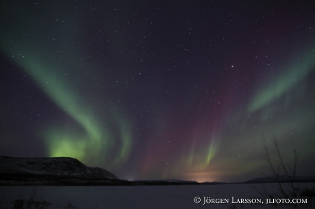 Norrsken Aurora Borealis Nikkaluokta Lappland