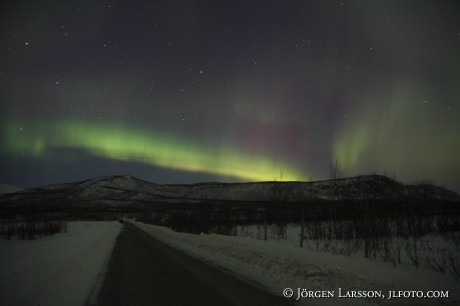 Norrsken Aurora Borealis Nikkaluokta Lappland