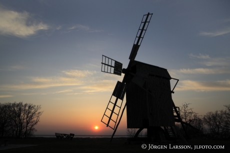 Väderkvarn Öland Sverige