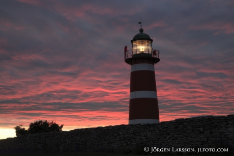 Lighthouse at Narsholmen Gotland Sweden