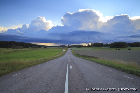 Väg nära Jönåker Södermanland Sverige