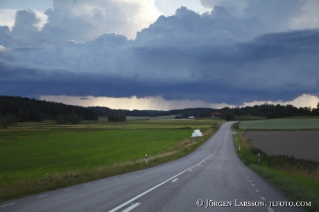 Väg nära Jönåker Södermanland Sverige