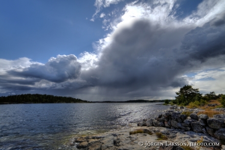 Rainclouds Navelso Smaland Sweden