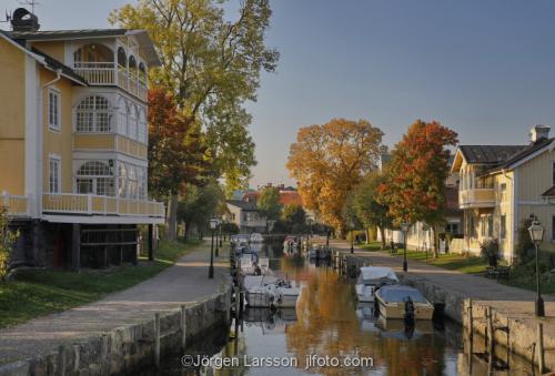 Trosa Sodermanland Sweden village river