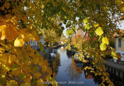 Trosa Sodermanland Sweden village river