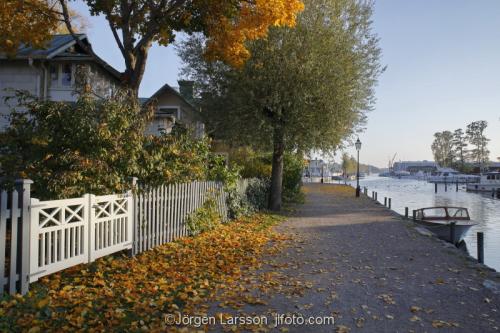 Trosa Sodermanland Sweden village river