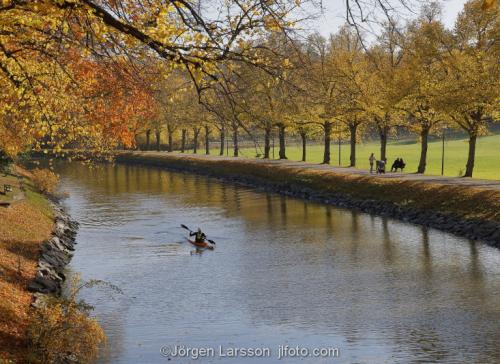 Djurgardsbrunnskanalen Stockholm Sweden  cannoe