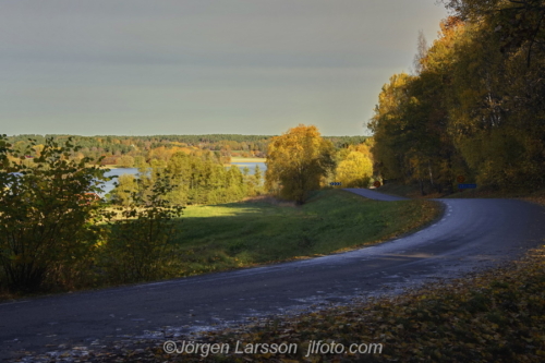 Road at Vällinge Botkyrka Södermanland Sweden