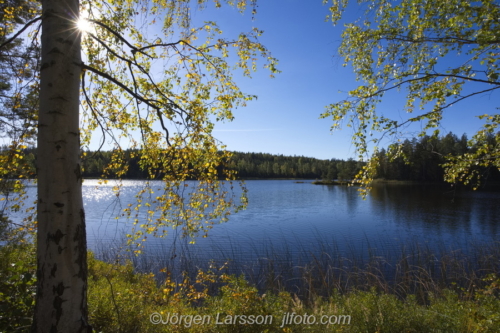 Lake Fläten in Östergötland Sweden in October