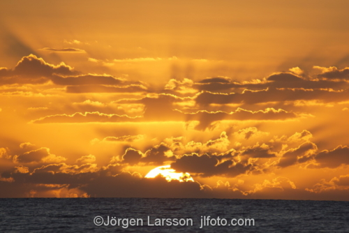 Sunset at sea Sanibel Florida USA