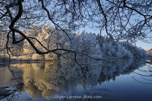 Botkyrka Sodermanland Sweden  cold lake ice 