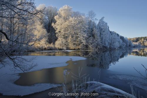 Botkyrka Sodermanland Sweden  cold  lake ice