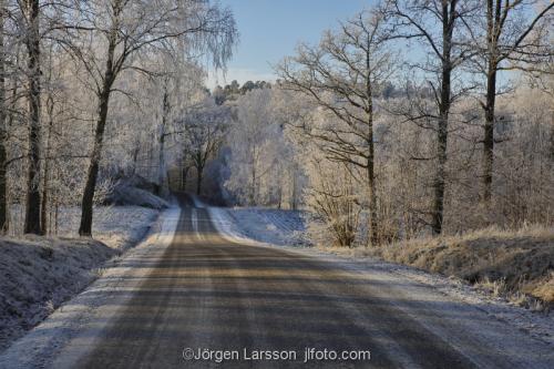 Botkyrka Sodermanland Sweden  cold  road