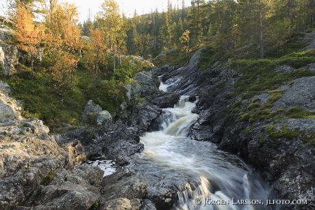 Waterfall Storlien Jamtland Sweden