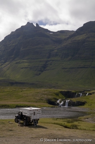 Camping at Hellisandur Iceland