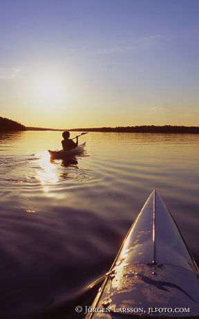 Canoeing Smaland Sweden