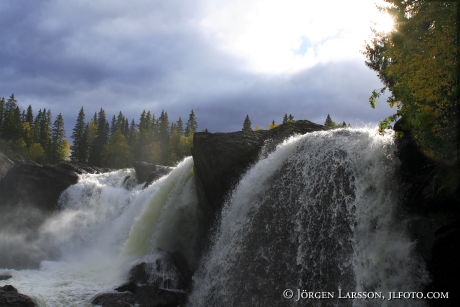 Ristafallet Waterfall Jamtland Sweden