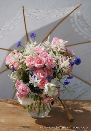 Mixed flowers parasol