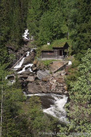 Are Jamtland waterfall sweden