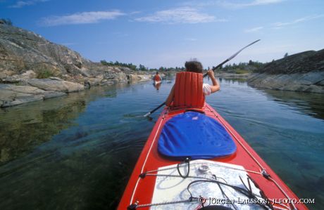 Canoeing Stora Nassa Södermanland Sweden