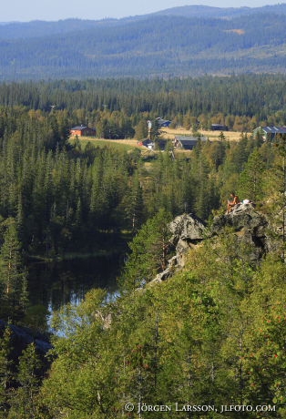 Man resting  Storlien Jamtland Sweden