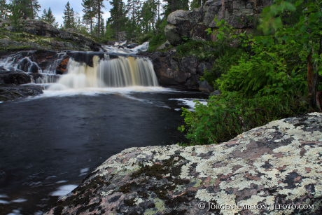 Waterfall Lill Rondan Harjedalen Sweden