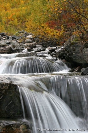 Waterfall Abisko nat park Sweden