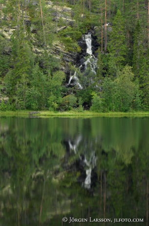 Waterfall Sanfjallet Harjedalen Sweden