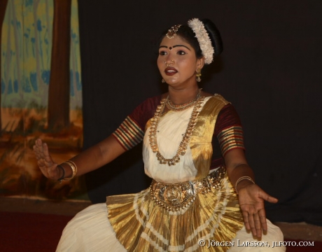 Indisk dansare Kerala Indien