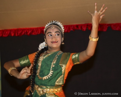 Indisk dansare Kerala Indien
