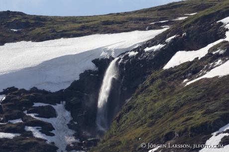 Waterfall mountains