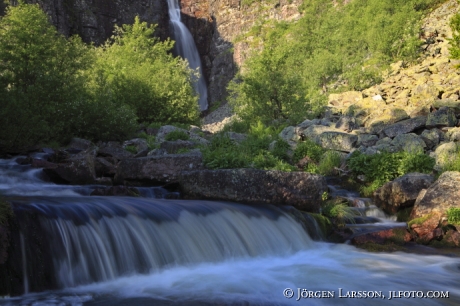 Njupefallet  Fulufjällets national park Dalarna 