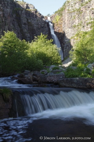 Njupefallet  Fulufjällets national park Dalarna 