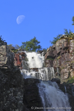 Njupefallet  Fulufjällets national park Dalarna 