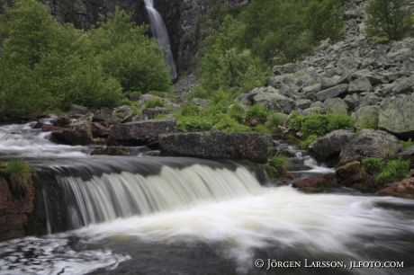 Njupefallet  Fulufjällets national park Dalarna 