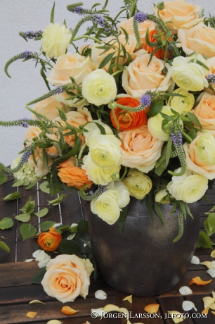 Arrangerade blommor Rosor