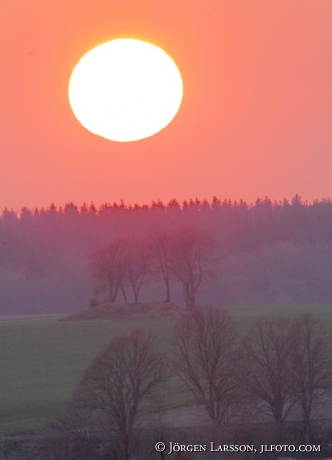 Sunset at Broarp Skane Sweden