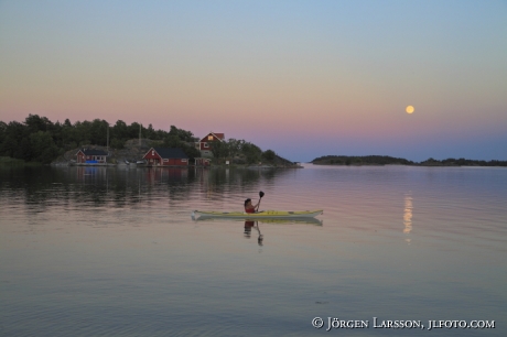 canoeing  Smaland Sweden